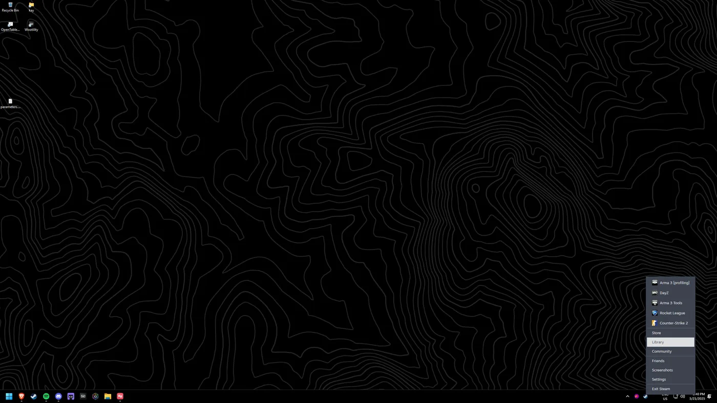 Open Arma 3 properties in Steam