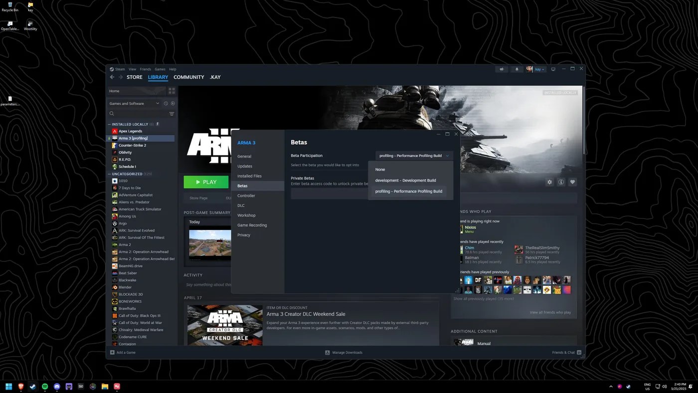 Set recommended launcher parameters