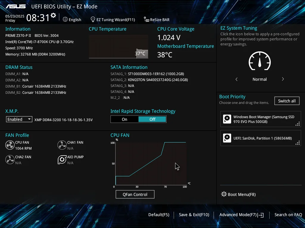 Locate the XMP option